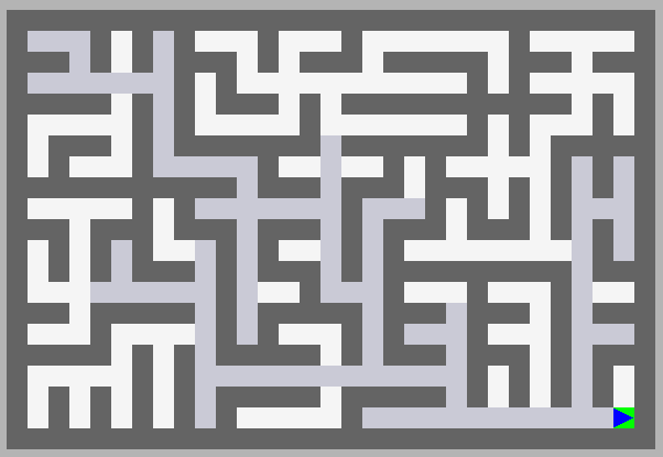 A typical robot maze